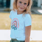 White Rainbow mini Print Parent-child Kid T-shirt