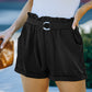 Black Casual Waist Shorts