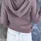 Purple Button Hoodie