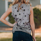 Little Girl Tank Gray Star Print