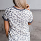 Gray Leopard Tee
