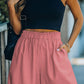 Cotton High Rise Shorts