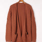 Brown Knitted Cardigan