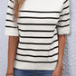 Stripe Half Sleeve Top