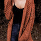Brown Knitted Cardigan