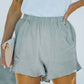 High Waist Pocketed Ruffle Shorts