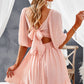 Bow Knot Mini Dress