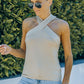 Khaki Crossover Tank
