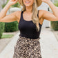Animal Print Casual Shorts