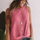 Pink Twist Knot Top