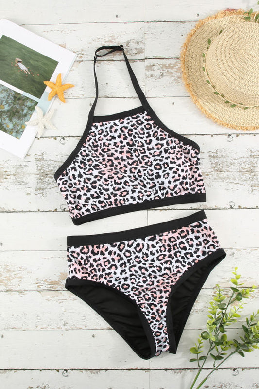 Leopard High Waisted Bikini