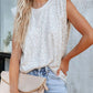 Round Neck Sequin Top