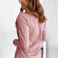 Pink Asymmetric Long Sleeve Top