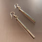 Classic Bar Drop Earring Silver