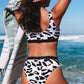 High Waisted Leopard Bikini