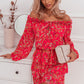 Red Floral Dress