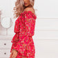 Red Floral Dress