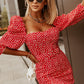 Daisy Print Mini Dress