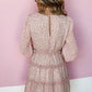 Pink Bloom Tiered Dress