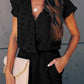 Black Texture Romper