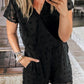 Black Texture Romper