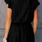 Black Texture Romper