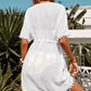 White Pom Pom Cover Up