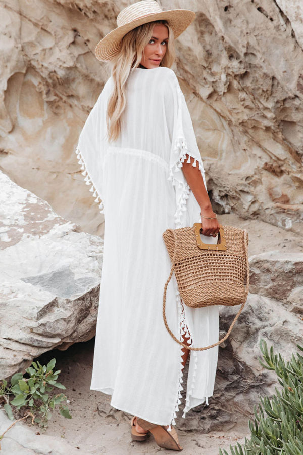 White Crochet Beach Cover Up
