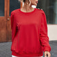 Red Long Sleeve Top